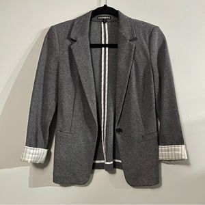 Express Grey Knit Blazer